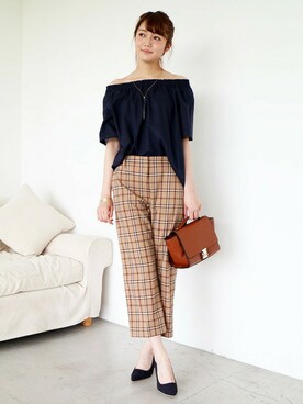 N. STAFFさん（レディース・165cm）の夏コーディネート