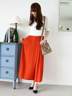 N. STAFFさん（レディース・165cm）の夏コーディネート