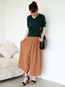 N. STAFFさん（レディース・165cm）の夏コーディネート