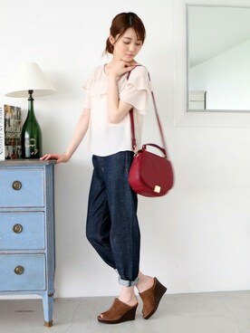 N. STAFFさん（レディース・165cm）の夏コーディネート