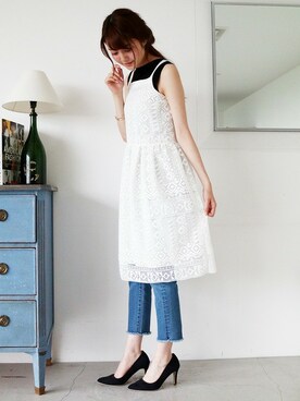 N. STAFFさん（レディース・165cm）の夏コーディネート