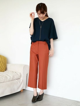 「N.（N. Natural Beauty Basic）（エヌエヌナチュラルビューティーベーシック）のアイテム（ブーティ）」を使った、N. STAFFさん（レディース・165cm）の夏コーディネート