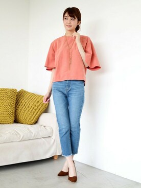 N. STAFFさん（レディース・165cm）の夏コーディネート