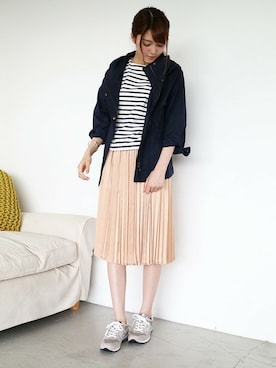 「N.（N. Natural Beauty Basic）（エヌエヌナチュラルビューティーベーシック）のアイテム（マウンテンパーカー）」を使った、N. STAFFさん（レディース・165cm）の秋コーディネート