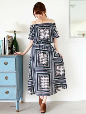 N. STAFFさん(レディース・165cm)の夏コーディネート