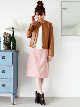 「N.（N. Natural Beauty Basic）（エヌエヌナチュラルビューティーベーシック）のアイテム（ブルゾン）」を使った、N. STAFFさん（レディース・165cm）の秋コーディネート
