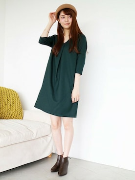 「N.（N. Natural Beauty Basic）（エヌエヌナチュラルビューティーベーシック）のアイテム（ブーティ）」を使った、N. STAFFさん（レディース・165cm）の秋コーディネート