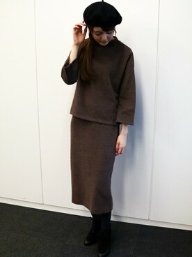 「N.（N. Natural Beauty Basic）（エヌエヌナチュラルビューティーベーシック）のアイテム（ブーティ）」を使った、N. STAFFさん（レディース・165cm）の秋コーディネート