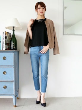 「N.（N. Natural Beauty Basic）（エヌエヌナチュラルビューティーベーシック）のアイテム（ブルゾン）」を使った、N. STAFFさん（レディース・165cm）の秋コーディネート