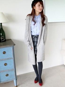 「N.（N. Natural Beauty Basic）（エヌエヌナチュラルビューティーベーシック）のアイテム（ハンチング/ベレー帽）」を使った、N. STAFFさん（レディース・165cm）の秋コーディネート