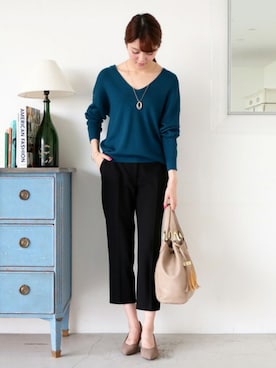 N. STAFFさん（レディース・165cm）の秋コーディネート