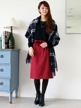 「N.（N. Natural Beauty Basic）（エヌエヌナチュラルビューティーベーシック）のアイテム（ブーティ）」を使った、N. STAFFさん（レディース・165cm）の秋コーディネート