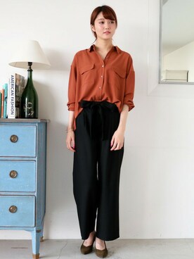 N. STAFFさん（レディース・165cm）の秋コーディネート