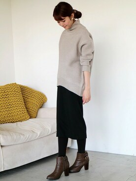 N. STAFFさん（レディース・165cm）の秋コーディネート