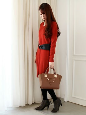 「N.（N. Natural Beauty Basic）（エヌエヌナチュラルビューティーベーシック）のアイテム（ブーティ）」を使った、N. STAFFさん（レディース・165cm）の秋コーディネート