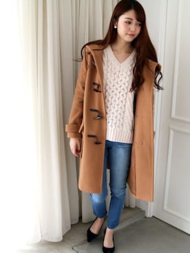 「N.（N. Natural Beauty Basic）（エヌエヌナチュラルビューティーベーシック）のアイテム（ダッフルコート）」を使った、N. STAFFさん（レディース・165cm）の秋コーディネート
