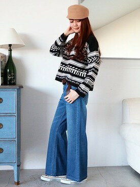 N. STAFFさん（レディース・165cm）の秋コーディネート