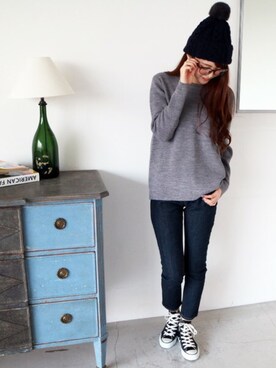 N. STAFFさん（レディース・165cm）の秋コーディネート