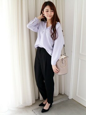 N. STAFFさん（レディース・165cm）の冬コーディネート