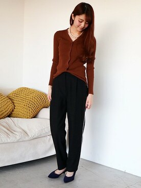 N. STAFFさん（レディース・165cm）の冬コーディネート