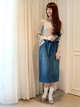 N. STAFFさん（レディース・165cm）の冬コーディネート