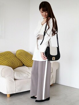 N. STAFFさん（レディース・165cm）の冬コーディネート