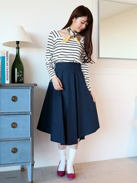 N. STAFFさん（レディース・165cm）の冬コーディネート