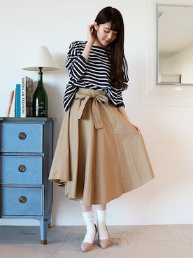 N. STAFFさん（レディース・165cm）の冬コーディネート