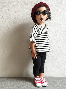 y.u.n.o.nさん（キッズ・80cm）の夏コーディネート