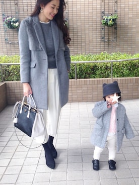 「ZARA KIDS」｜「アイテム（ノーカラージャケット）」を使った、y.u.n.o.nさん（レディース・163cm）の夏コーディネート