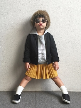 y.u.n.o.nさん（キッズ・90cm）の秋コーディネート