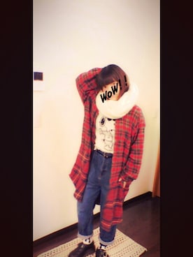 「マムジーンズ」｜pippiiiさん（レディース・150cm）の冬コーディネート