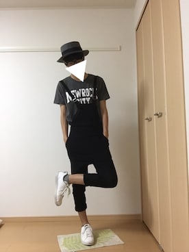 「しまむら（シマムラ）のアイテム（ハット）」を使った、タマさん（メンズ・172cm）の秋コーディネート