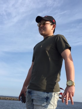「SWAGGER（スワッガー）のアイテム（キャップ）」を使った、マサキさん（メンズ・170cm）の春コーディネート