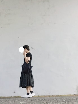 「MARGARET HOWEEL」｜「アイテム（スカート）」を使った、Yさん（レディース・150cm）の秋コーディネート