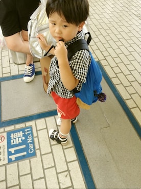 aさん(キッズ・100cm)の夏コーディネート