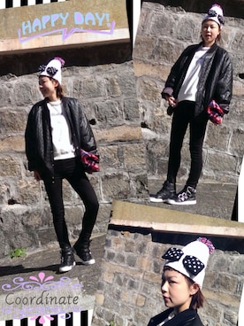 「adidas Originals by JEREMY SCOTT」｜「アイテム（ジャケット/アウター）」を使った、i_am_ah_mic  🇭🇰さん（レディース・168cm）の冬コーディネート