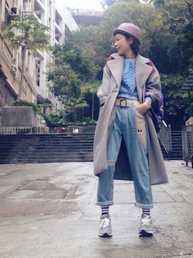 「nb993」｜i_am_ah_mic  🇭🇰さん（レディース・168cm）の冬コーディネート