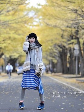 「travel」｜「アイテム（レギンス/スパッツ）」を使った、i_am_ah_mic  🇭🇰さん（レディース・168cm）の冬コーディネート