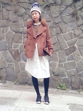 i_am_ah_mic  🇭🇰さん（レディース・168cm）の冬コーディネート