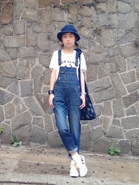 「A land（エーランド）のアイテム（帽子）」を使った、i_am_ah_mic  🇭🇰さん（レディース・168cm）の春コーディネート