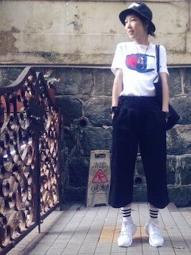 「air huarache」｜「アイテム（アクセサリー）」を使った、i_am_ah_mic  🇭🇰さん（レディース・168cm）の春コーディネート