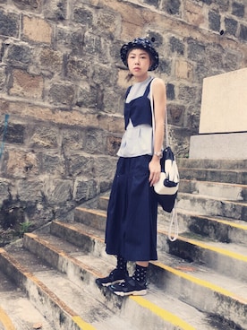 「nikeairrift」｜i_am_ah_mic  🇭🇰さん（レディース・168cm）の夏コーディネート