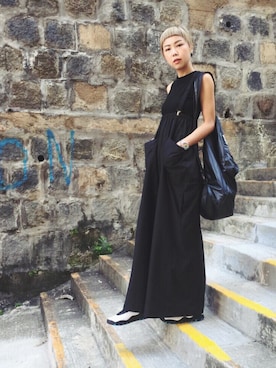 「Jordan」｜「アイテム（オールインワン・サロペット）」を使った、i_am_ah_mic  🇭🇰さん（レディース・168cm）の夏コーディネート