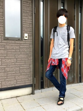 「COME CA ISM」｜りょうすけさん（メンズ・178cm）の夏コーディネート