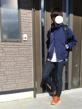 「COMME CA ISM（コムサイズム）のアイテム（ブルゾン）」を使った、りょうすけさん（メンズ・178cm）の秋コーディネート