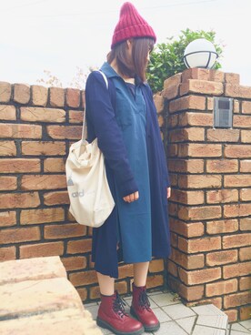 「AS KNOW AS」｜「アイテム（ワンピース/ドレス）」を使った、＊＊MAHO＊＊さん（レディース・147cm）の秋コーディネート