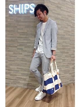 細川さん（メンズ・171cm）の春コーディネート