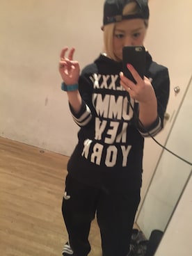 「練習着」｜HANAMI さん（レディース・154cm）の冬コーディネート