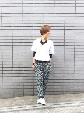 「アイテム（パンツ）」を使った、sonpさん（レディース・159cm）の春コーディネート